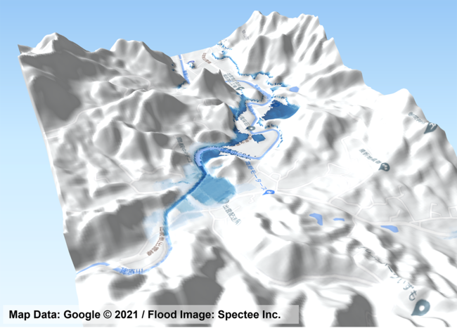 株式会社Spectee「水害発生！その時、被害状況を瞬時に可視化・予測 」